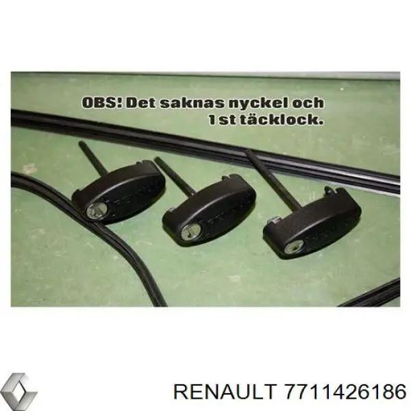 7711426186 Renault (RVI) поперечины багажника крыши, комплект