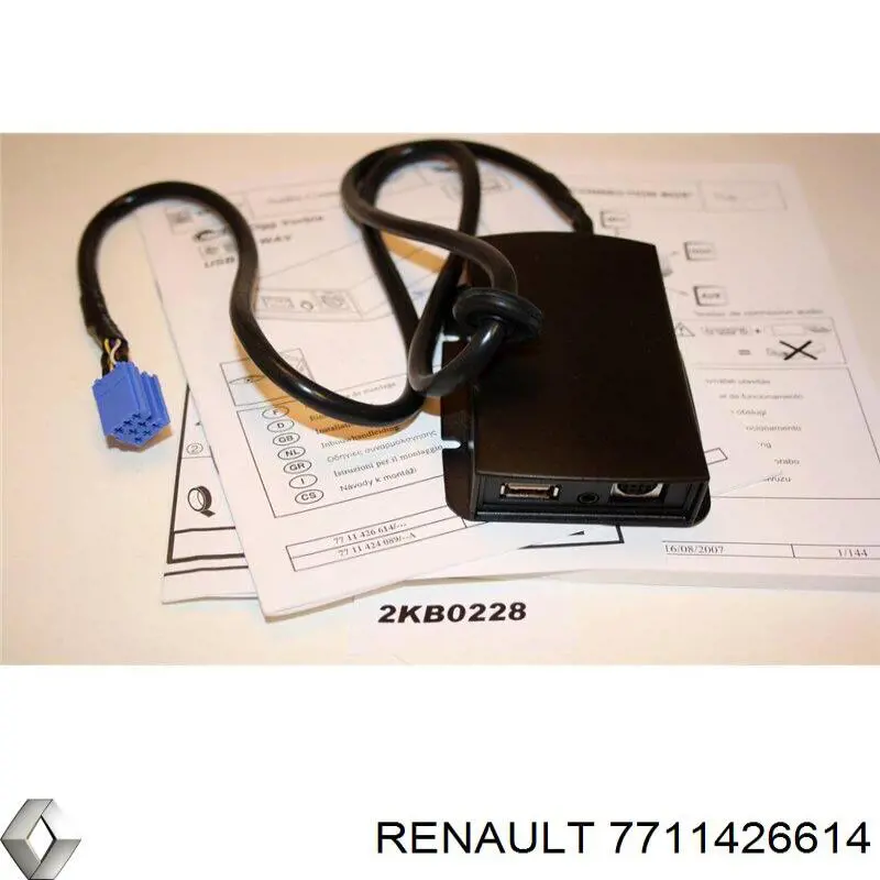 USB-разветвитель на Renault Modus JP0