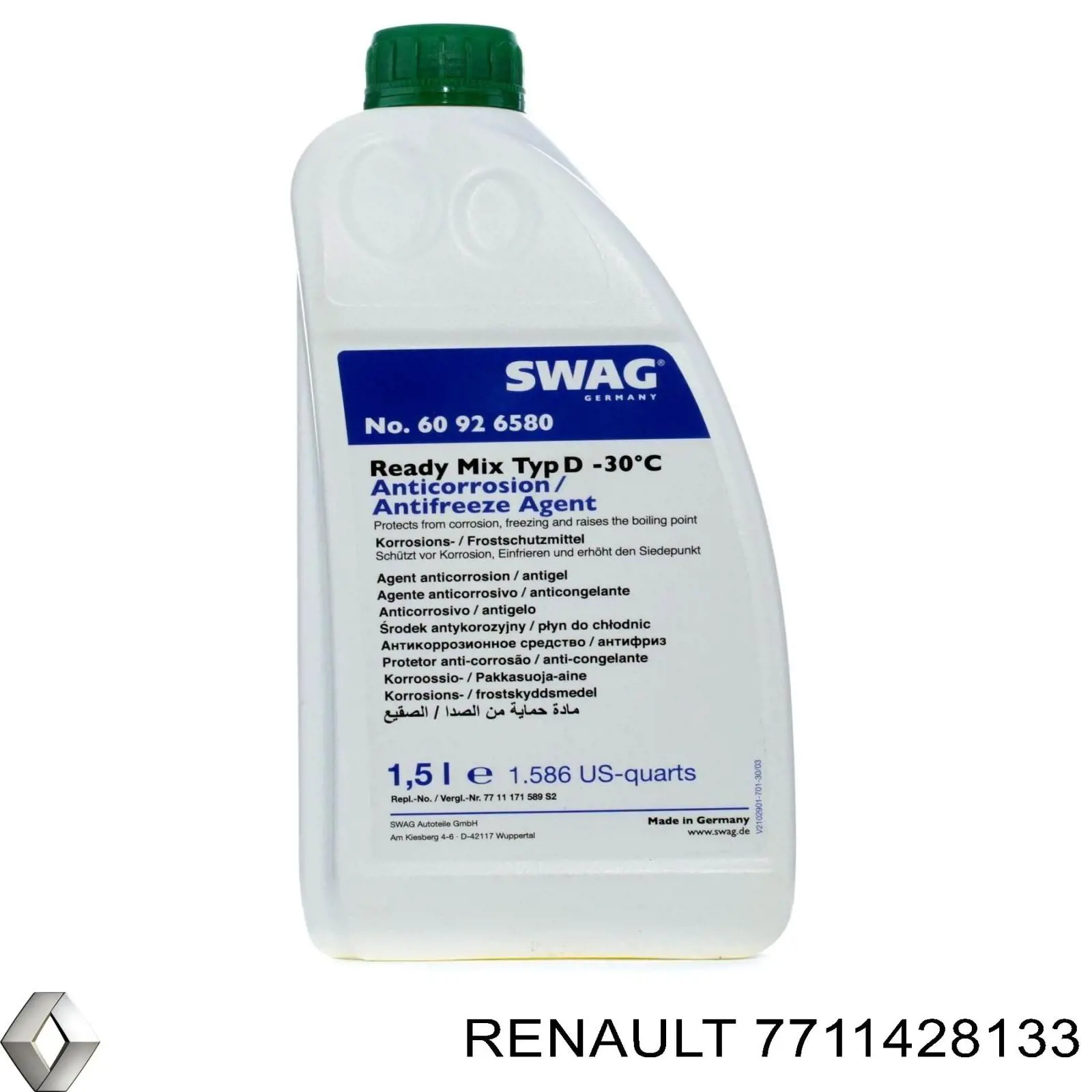 Антифриз концентрат Renault (RVI) 7711428133 цена, от 9.74 USD