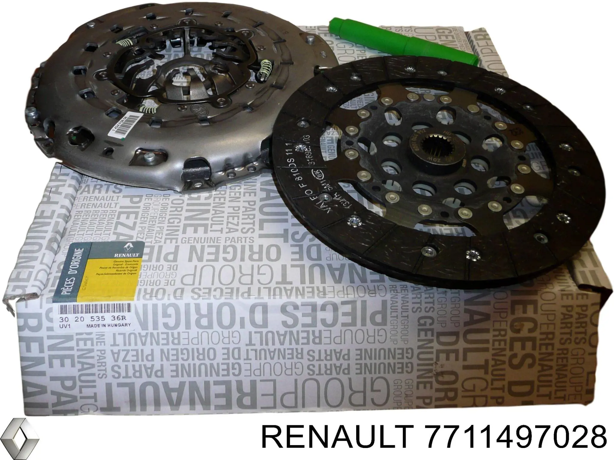Купить 7711497028 Renault (RVI) Комплект сцепления (диск, корзина, подшипник)