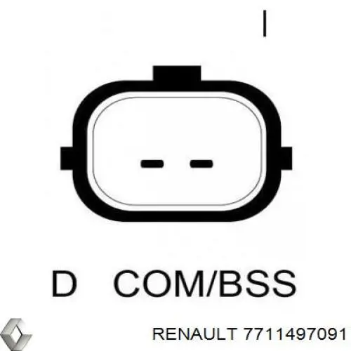 Купить 7711497091 Renault (RVI) Генератор