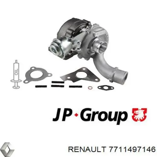 Turbocompresor 7711497146 Renault (RVI)