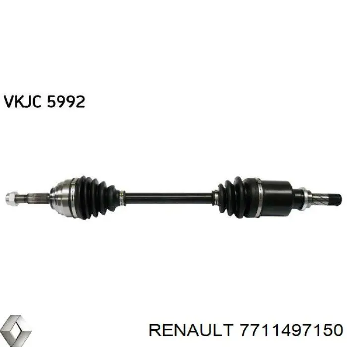 7711497150 Renault (RVI) Полуось передняя левая