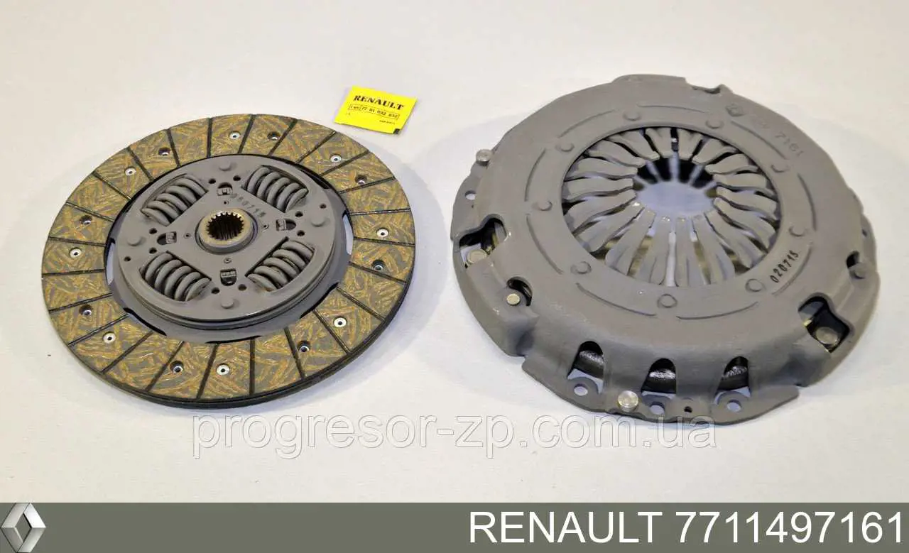 7711497161 Renault (RVI) kit de embraiagem (3 peças)