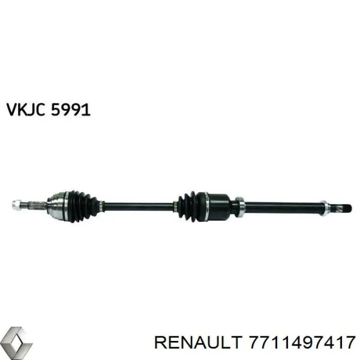 7711497417 Renault (RVI) полуось (привод передняя правая)