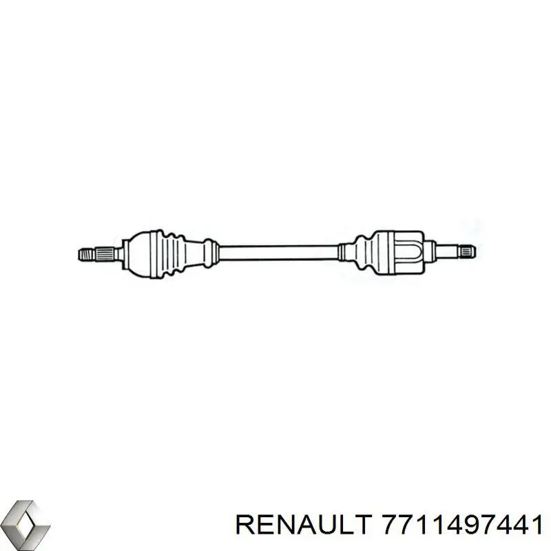 Привод передний левый Renault (RVI) 7711497441 цена, от 70.46 USD