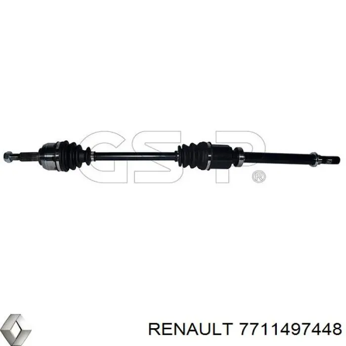 7711497448 Renault (RVI) полуось (привод передняя правая)