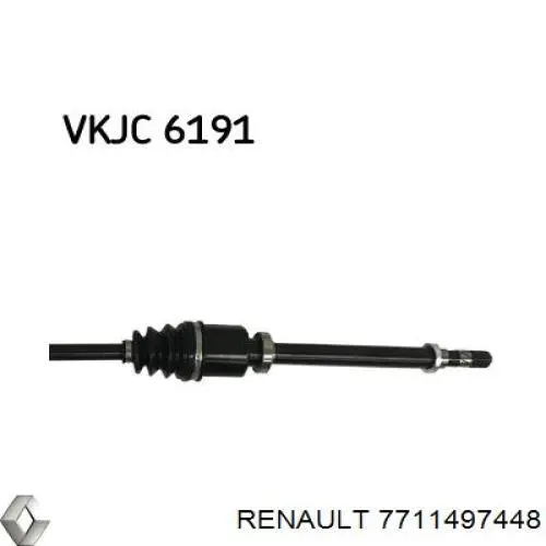 Привод передний правый Renault (RVI) 7711497448 цена, от 91.01 USD