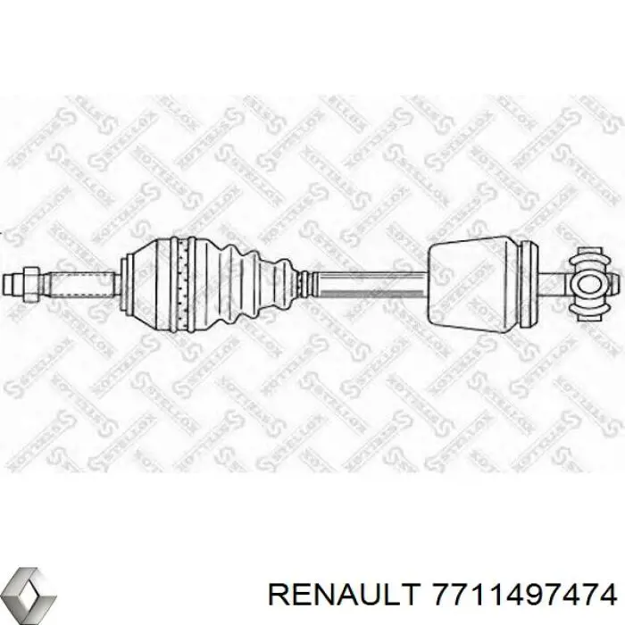 Привод передний левый Renault (RVI) 7711497474 цена, от 64.70 USD