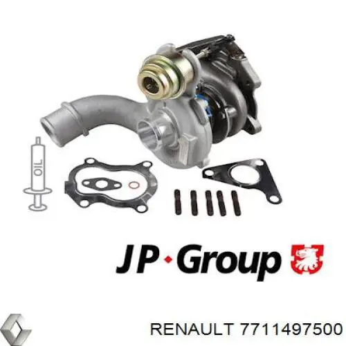 Турбонагнетатель Renault (RVI) 7711497500 цена, от 262.12 USD