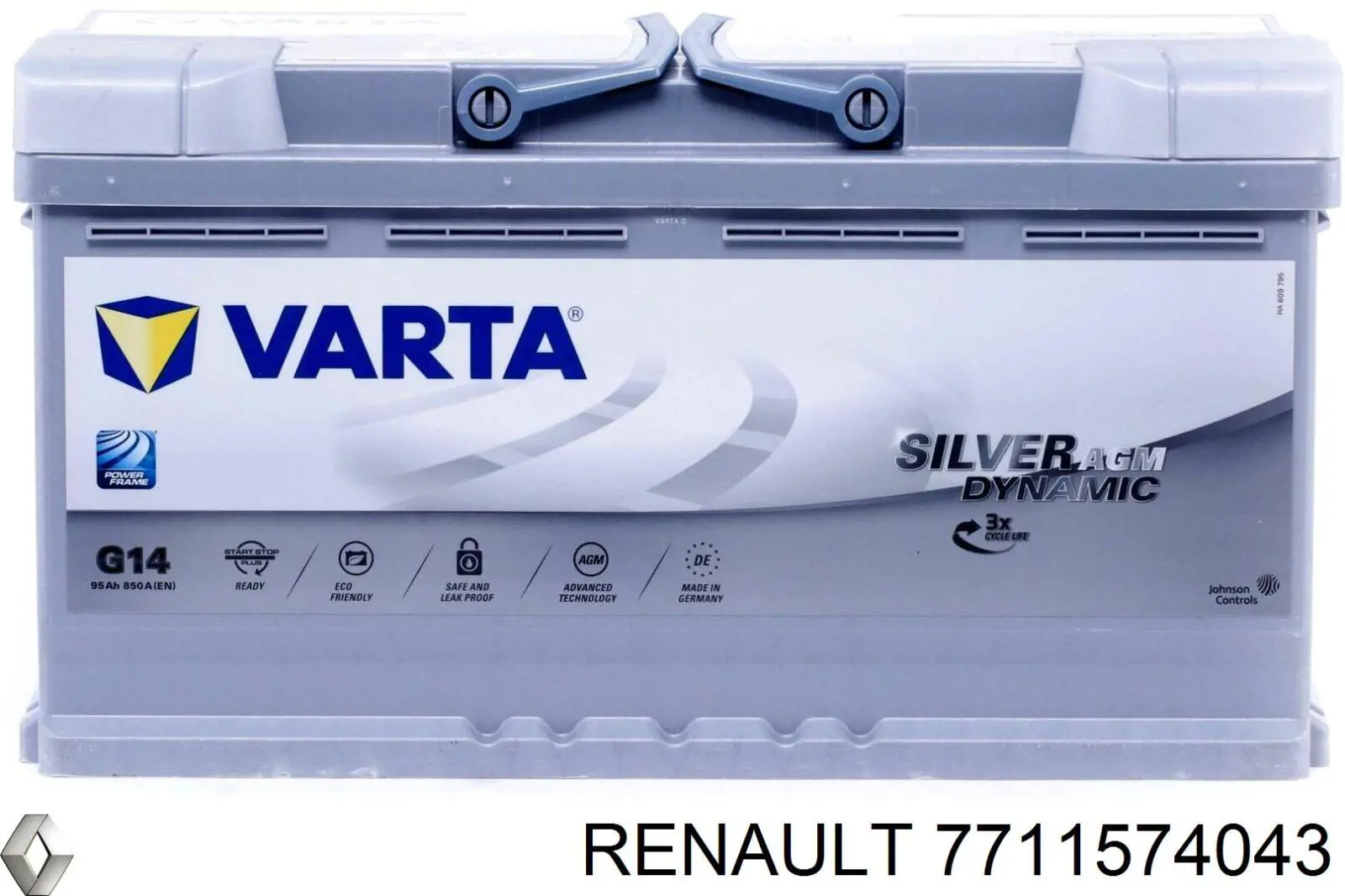 Аккумулятор 7711574043 Renault (RVI)