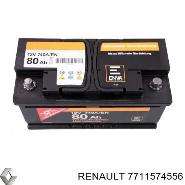 Аккумулятор автомобильный Renault (RVI) 7711574556 цена, от 101.39 USD