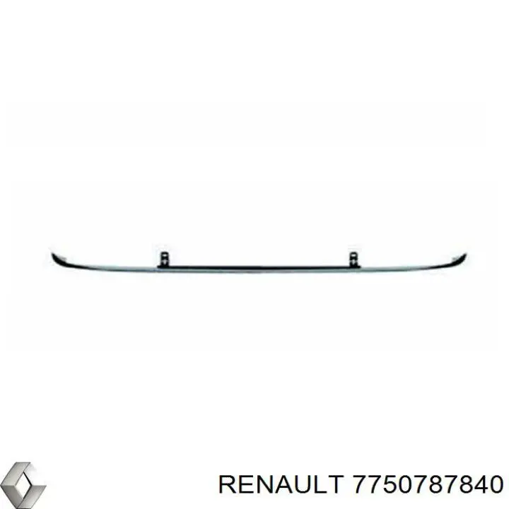 7750787840 Renault (RVI) placa sobreposta inferior das luzes