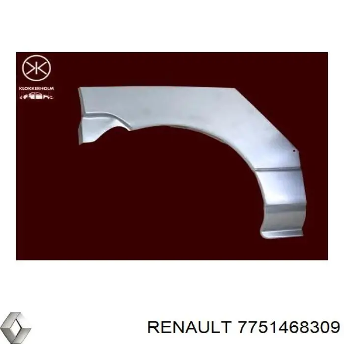 7751468309 Renault (RVI) Крыло заднее правое