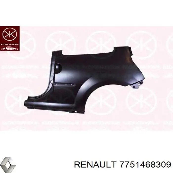 Крыло заднее правое 7751468309 Renault (RVI)