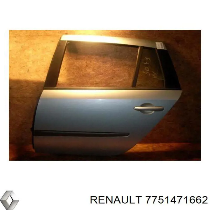 Задняя левая дверь Рено Лагуна 2 (Renault Laguna)