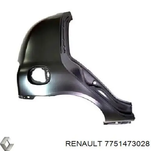 Крыло заднее правое 7751473028 Renault (RVI)