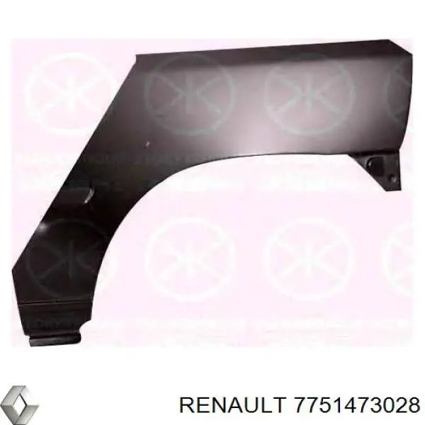 Купить 7751473028 Renault (RVI) Крыло заднее правое