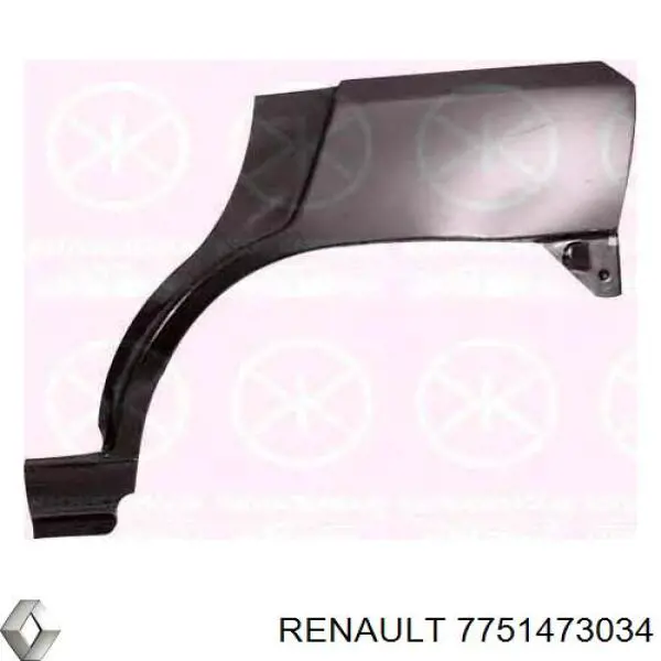 Боковая часть задняя правая Renault (RVI) 7751473034 цена, от 86.97 USD