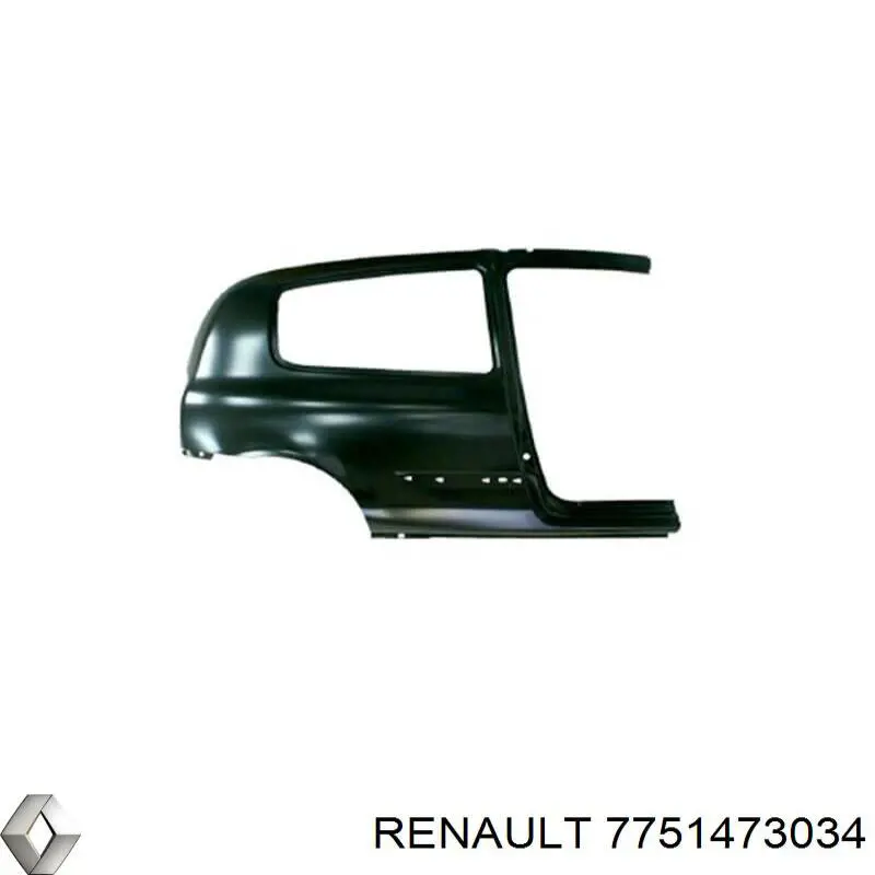 Крыло заднее правое 7751473034 Renault (RVI)