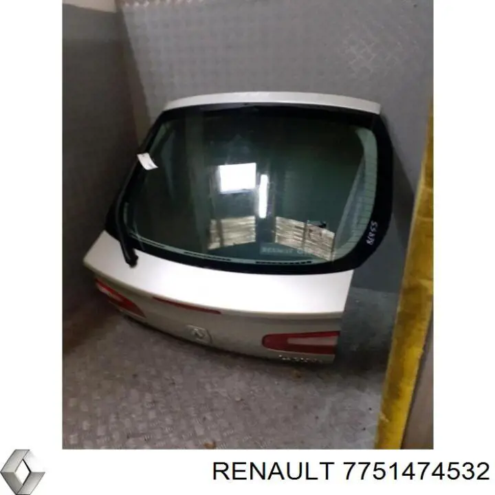  Porta traseira (3ª/5ª porta-malas (tampa de alcapão) Renault Laguna II hatchback (BG0, BG1) (2001 - 2007) II