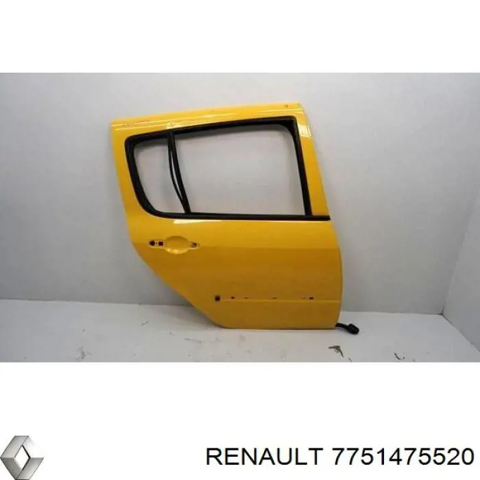 Дверь пассажирская задняя правая Renault (RVI) 7751475520 цена, от 106.38 USD