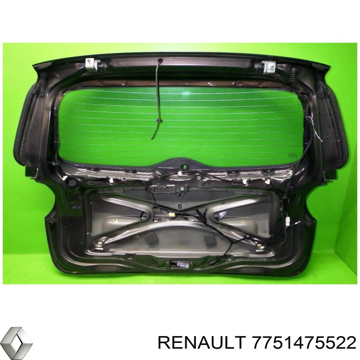 Porta traseira (3ª/5ª porta-malas (tampa de alcapão) para Renault Modus (JP0)