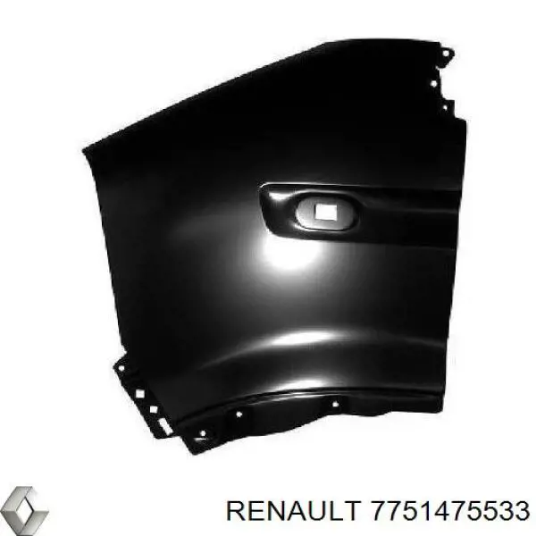 Купить 7751475533 Renault (RVI) Крыло переднее левое