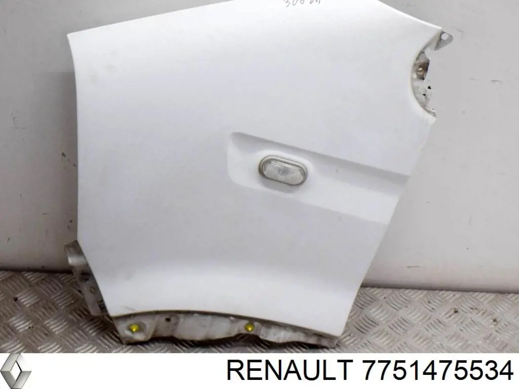 7751475534 Renault (RVI) pára-lama dianteiro direito