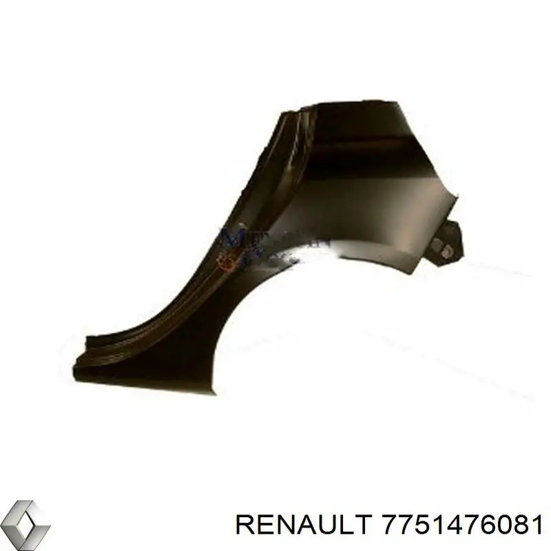 Крыло заднее левое 7751476081 Renault (RVI)