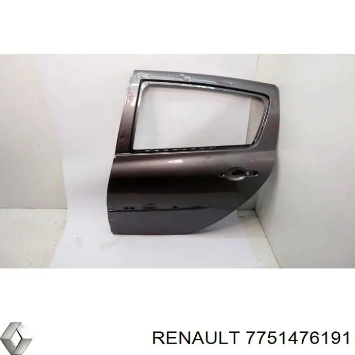Задняя левая дверь Рено Клио 3 (Renault Clio)