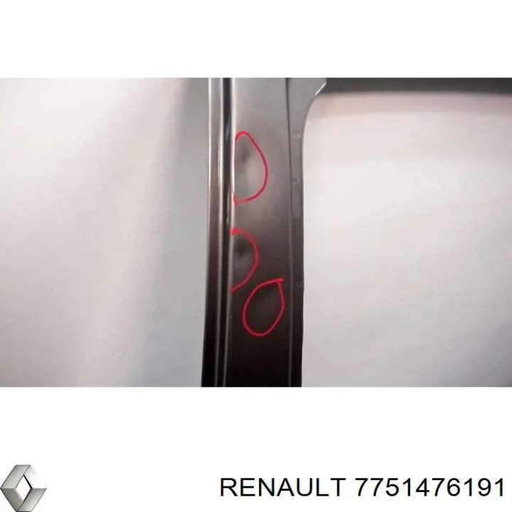 Дверь задняя, левая Renault Clio III хэтчбек (BR01, CR01) (2005 - 2014) цена, от 56.69 USD
