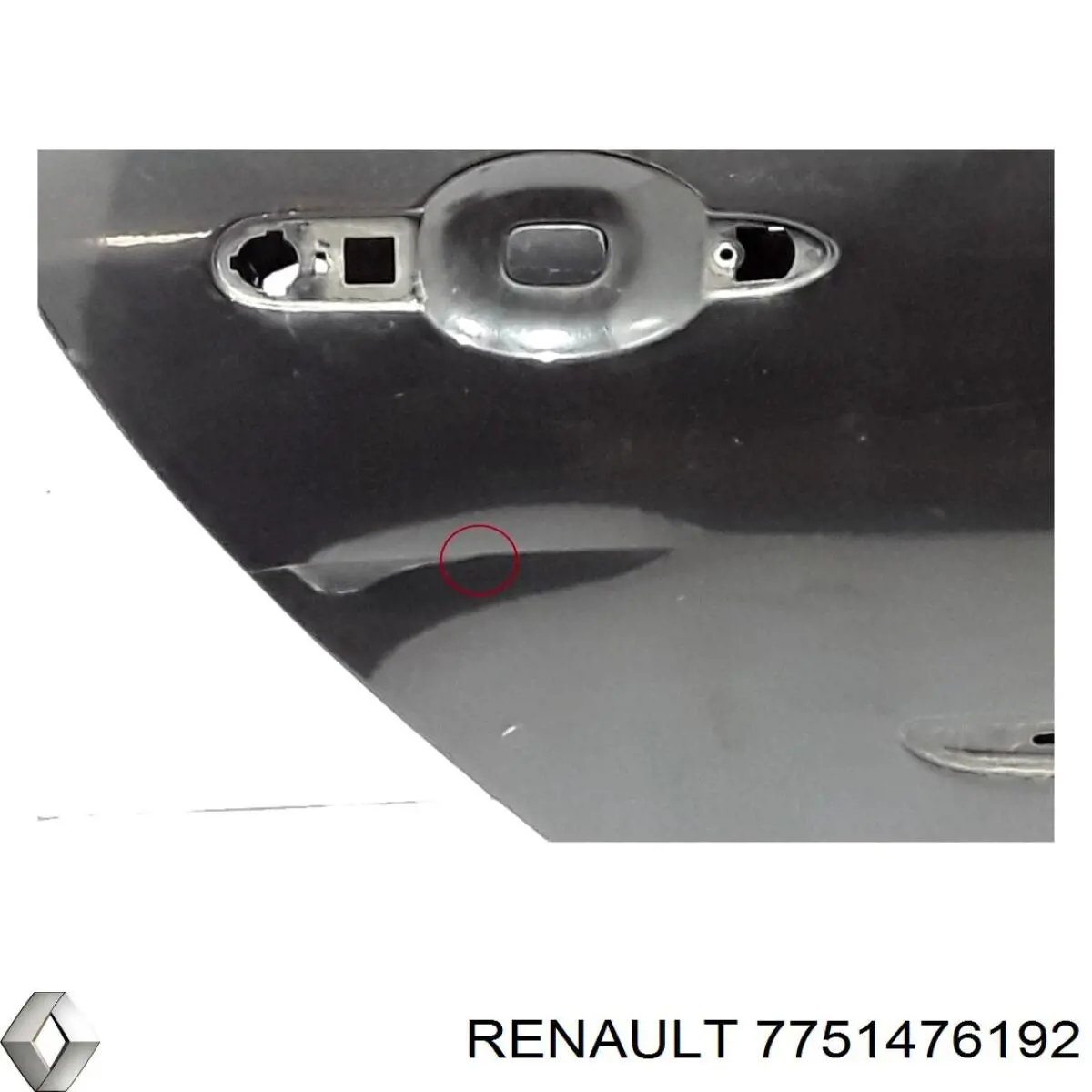 Задняя правая дверь Рено Клио 3 (Renault Clio)
