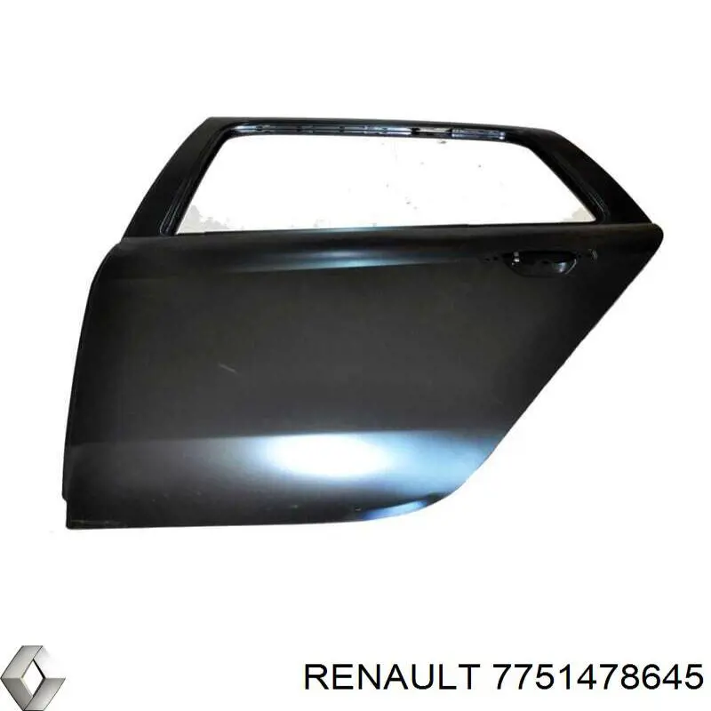Porta traseira esquerda para Renault Clio (LU)