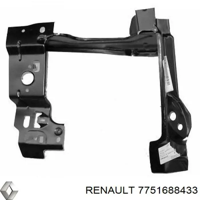 7751688433 Renault (RVI) суппорт радиатора левый (монтажная панель крепления фар)