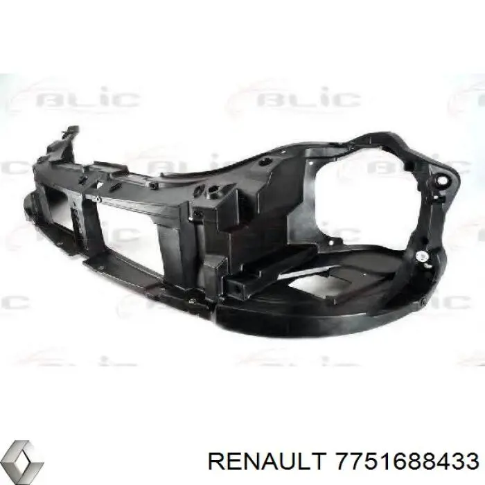 Суппорт радиатора левый (монтажная панель крепления фар) 7751688433 Renault (RVI)