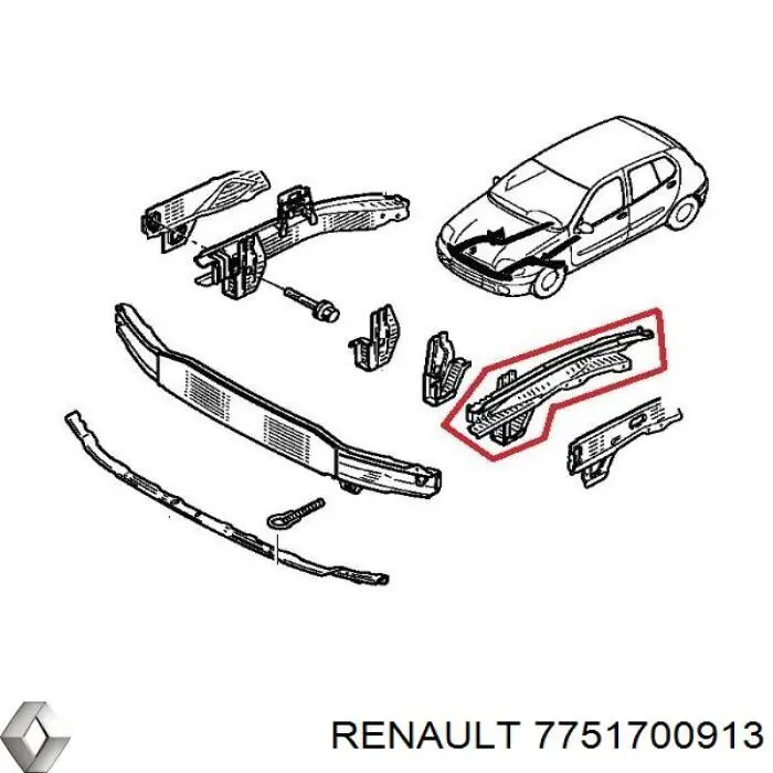7751700913 Renault (RVI) Четверть передняя левая