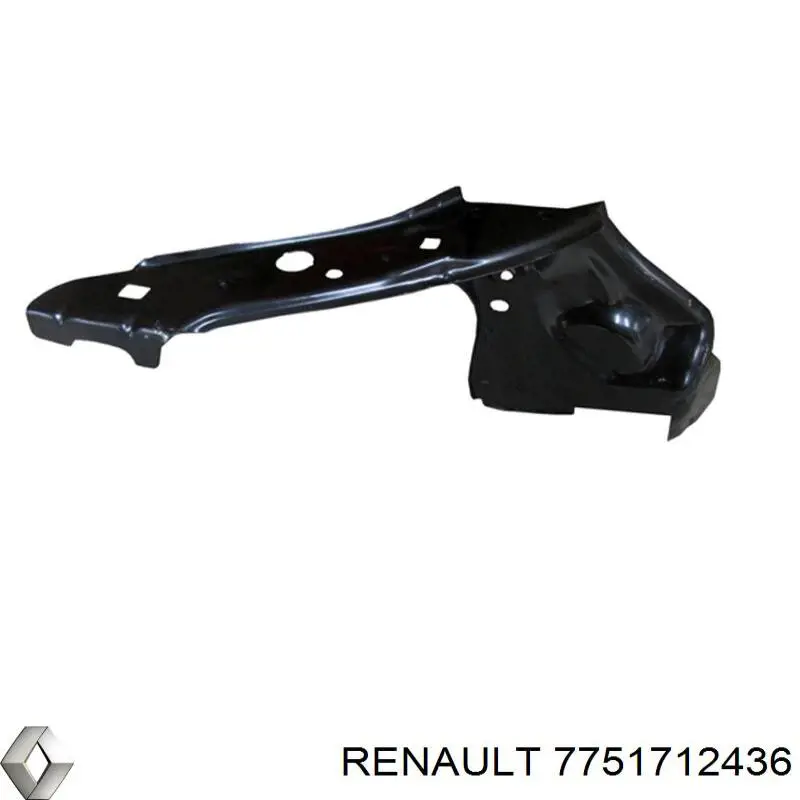 7751712436 Renault (RVI) суппорт радиатора правый (монтажная панель крепления фар)
