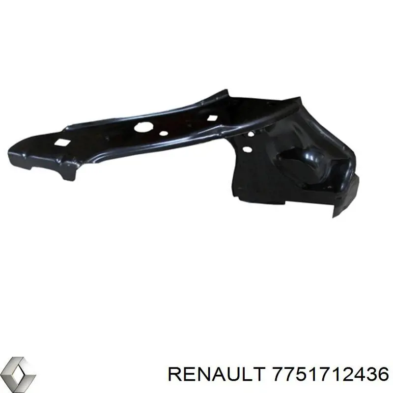 Суппорт радиатора правый (монтажная панель крепления фар) 7751712436 Renault (RVI)