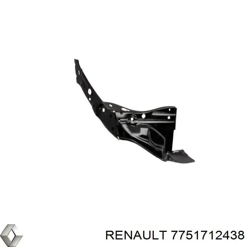 Купить 7751712438 Renault (RVI) Суппорт радиатора левый (монтажная панель крепления фар)