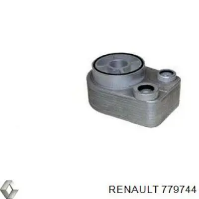 779744 Renault (RVI) radiador de óleo (frigorífico, debaixo de filtro)