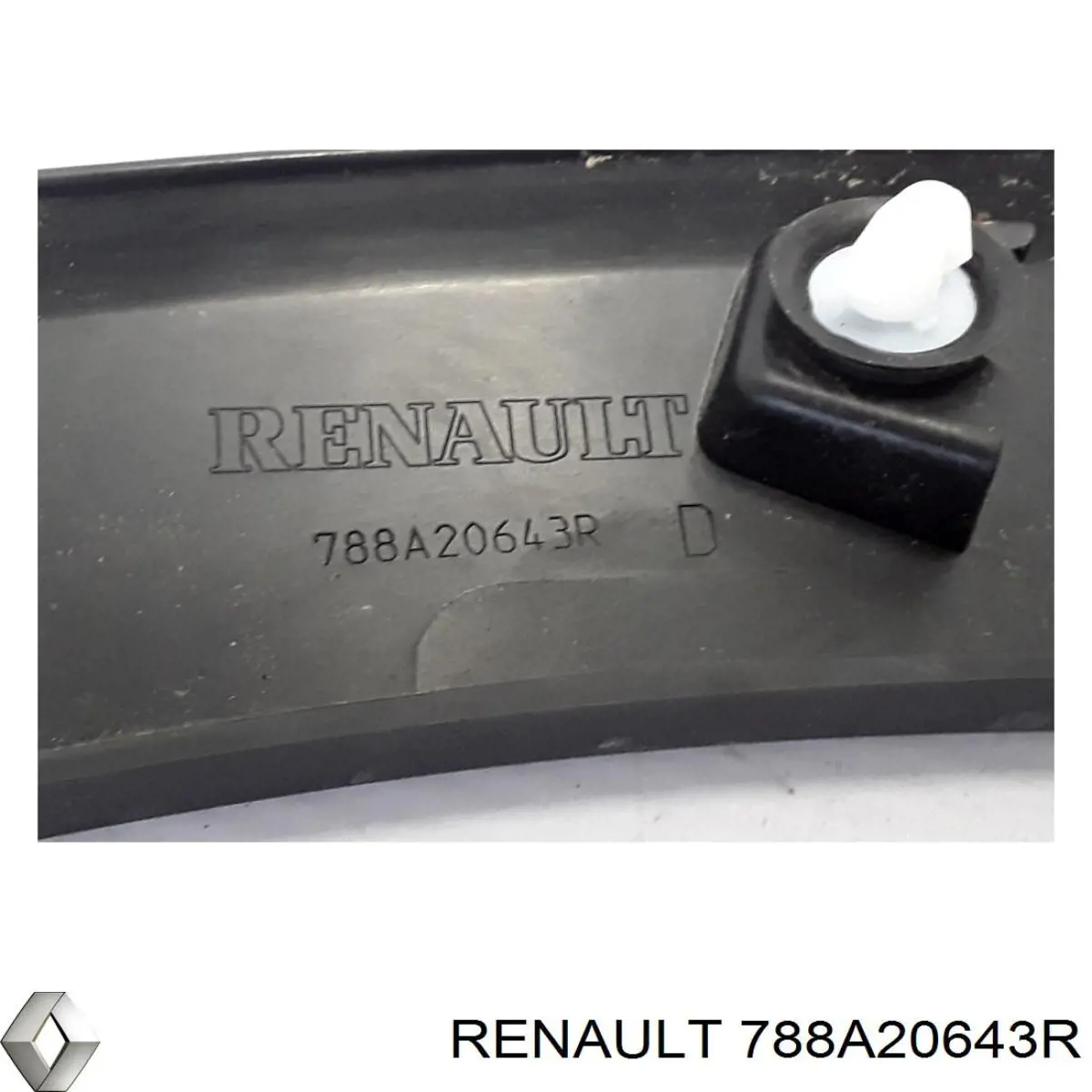 Молдинг задней арки крыла, правый Renault (RVI) 788A20643R