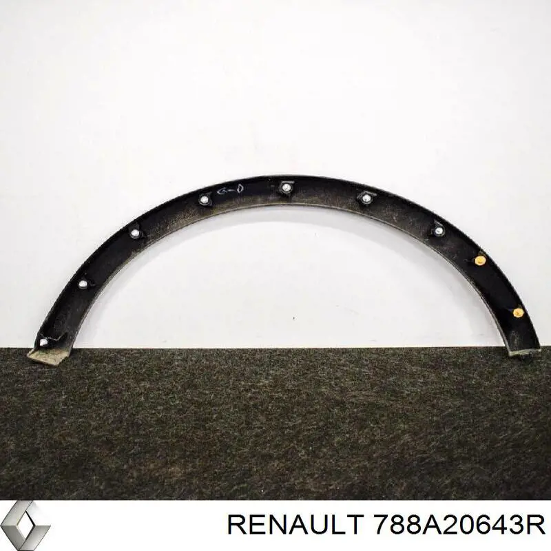 Расширитель (накладка) арки заднего крыла правый 788A20643R Renault (RVI)
