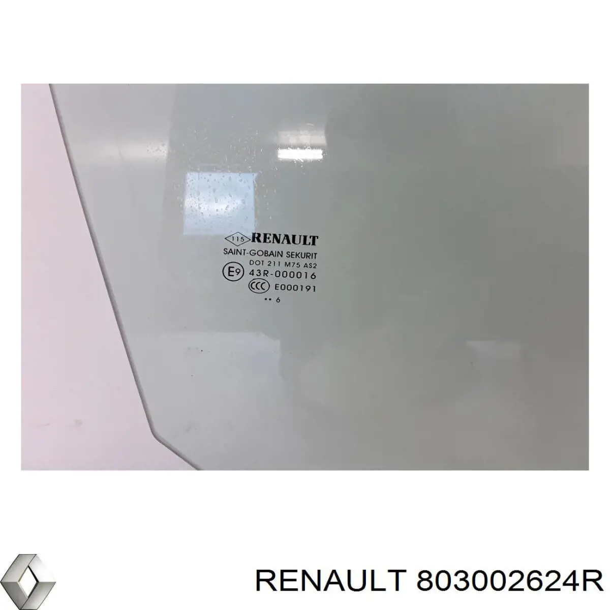 Стекло пассажирской двери Renault (RVI) 803002624R цена, от 21.08 USD