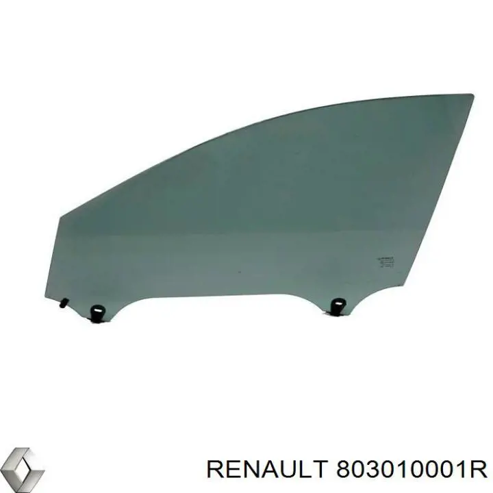 803010001R Renault (RVI) vidro da porta dianteira esquerda