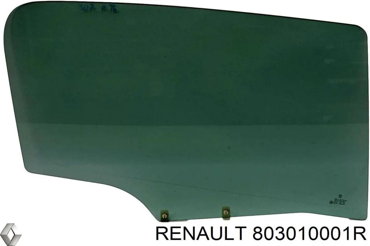 Стекло двери передней левой 803010001R Renault (RVI)