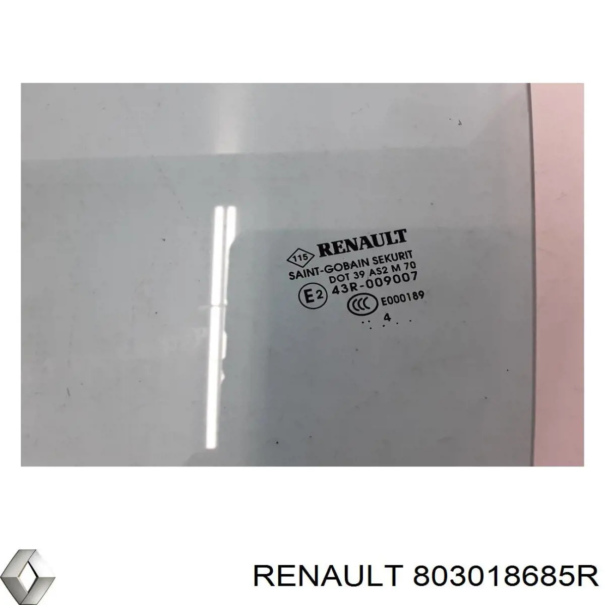 Стекло двери передней левой 803018685R Renault (RVI)