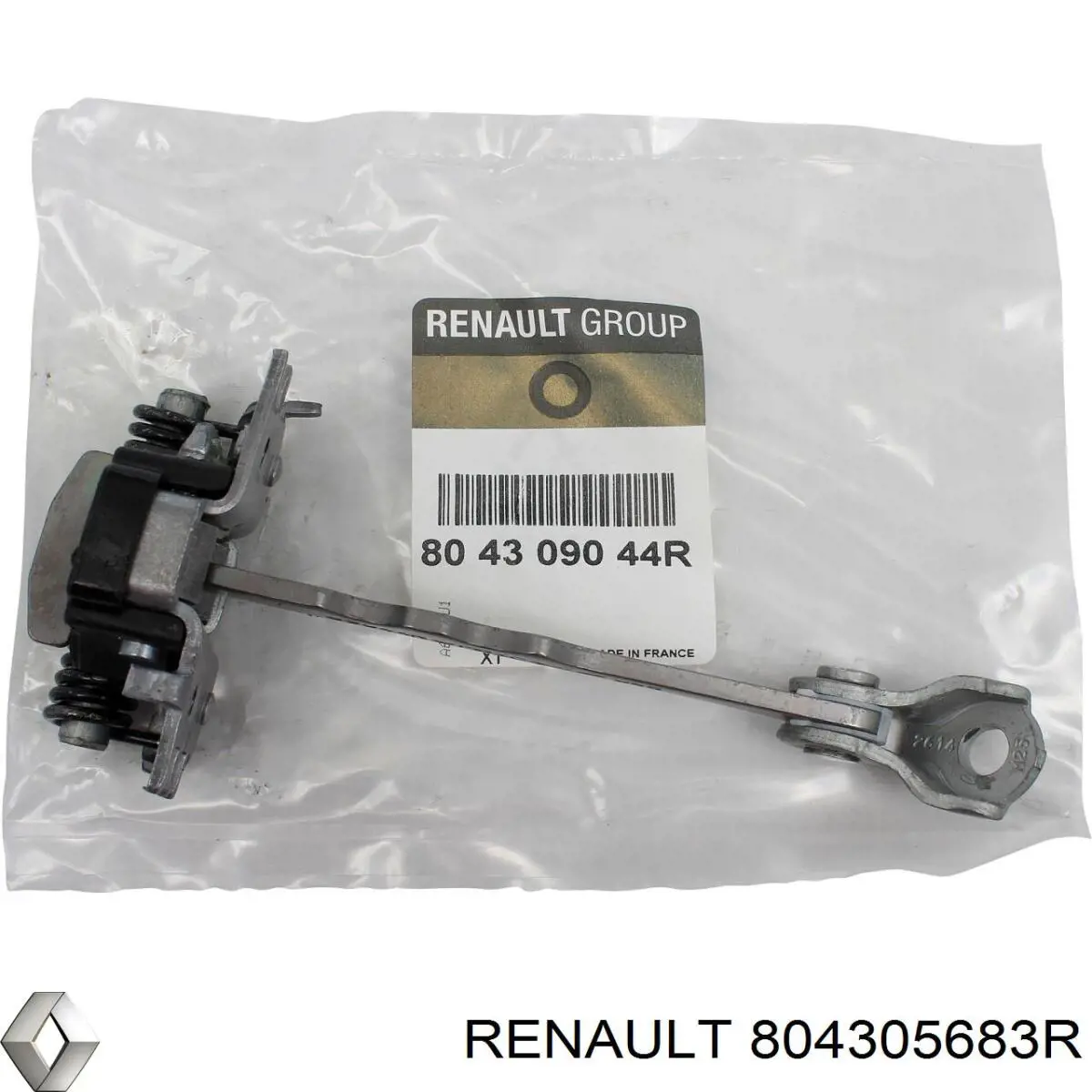 804305683R Renault (RVI) limitador dianteiro de abertura de porta