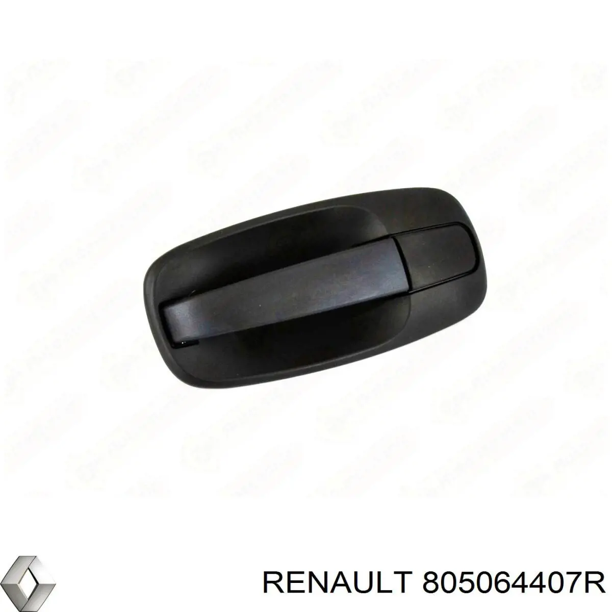 805064407R Renault (RVI) maçaneta dianteira direita da porta externa