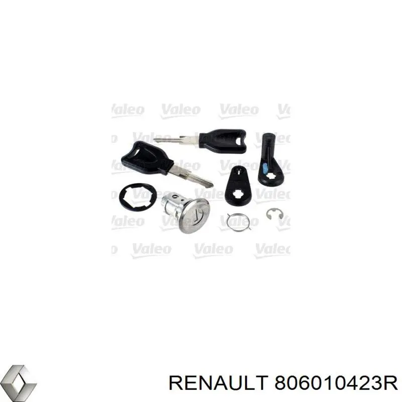 Личинка замка двери передней Renault (RVI) 806010423R цена, от 12.21 USD